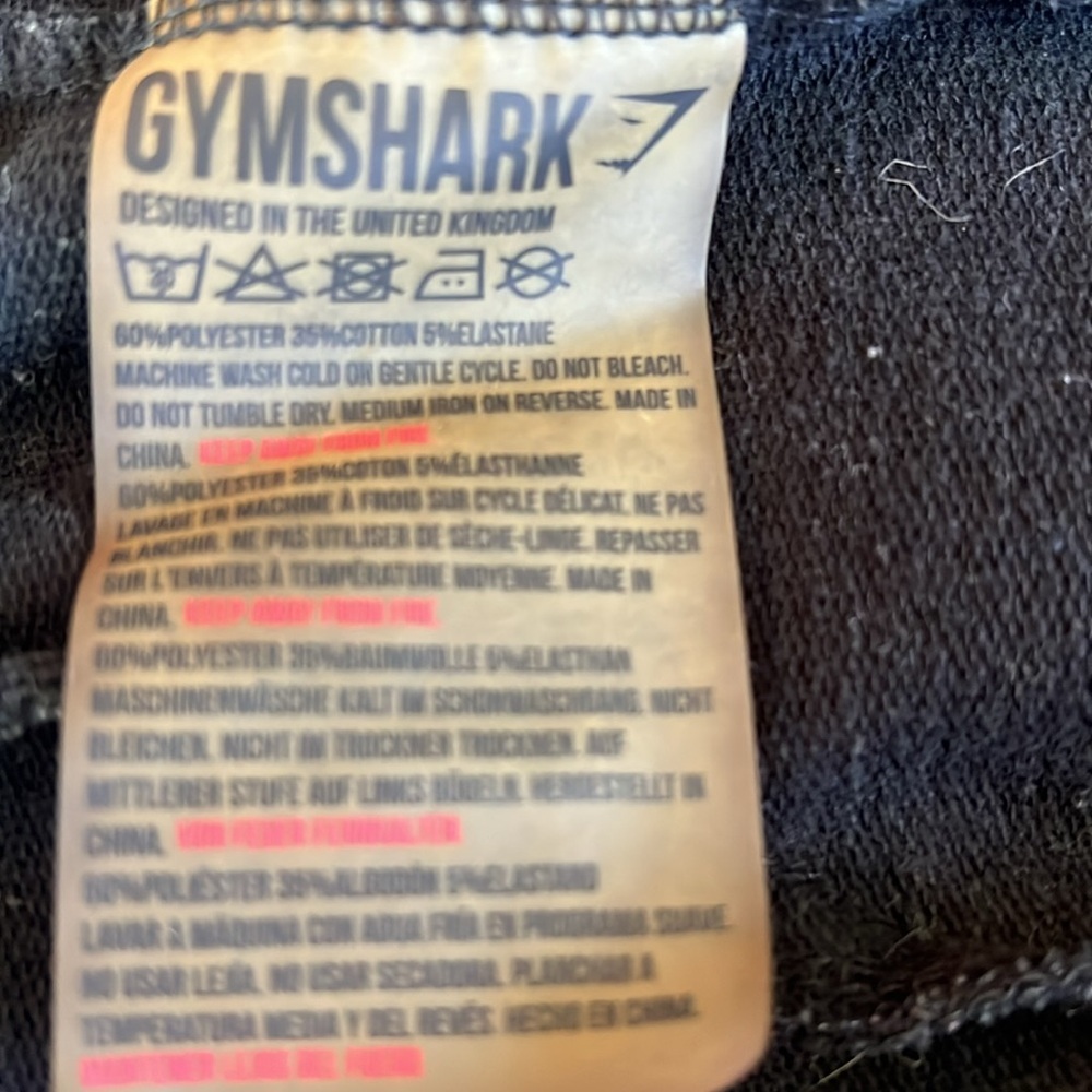 Gymshark Hoodie Black XL  zip front  Unisex - Picture 7 of 10